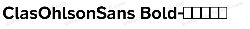 ClasOhlsonSans Bold字体转换